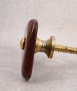 Triangular Brown Shade Agate Natural Gemstone Cabinet Furniture Knobs-5