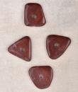 Triangular Brown Shade Agate Natural Gemstone Cabinet Furniture Knobs-7