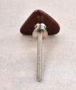 Triangular Brown Shade Agate Natural Gemstone Cabinet Furniture Knobs-3