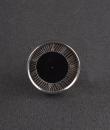 Unique Round Black Wooden Silver Drawer Knobs