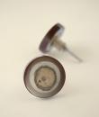 Round Resin and Brown Cabinet Drawer Knob