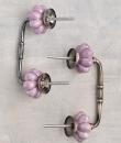 Light Purple Melon Ceramic Cabinet Knob