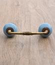 Turquoise Ceramic Cabinet Pull