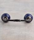 Light Purple Line With Blue Base Ceramic knob