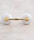 White Ceramic Cabinet knob