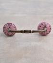Black Clock with Pink Ceramic knob