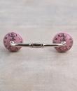 Black Clock with Pink Ceramic knob