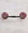 Black Clock with Pink Ceramic knob