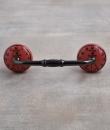 Black Clock with Dark Pink Ceramic knob