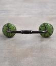 Black Clock with Lime Green Ceramic knob