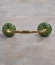 Black Clock with Lime Green Ceramic knob