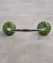 Black Clock with Lime Green Ceramic knob