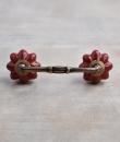 Dark Red Ceramic Knob