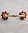 Dark Red Ceramic Knob