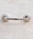 Cracked White Ceramic Cabinet Knob