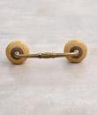 Cracked Mustard Ceramic Cabinet Pull