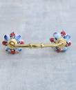 Melon Shape Multicolor Ceramic Cabinet Pull