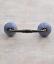 Light Purple Color Embossed Design Cabinet Pull