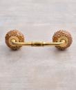 Brown Floral Embossed Design Kitchen Cabinet Pull
