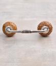 Brown Floral Embossed Design Kitchen Cabinet Pull