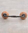 Light Brown Embossed Design Ceramic Cabinet Pull