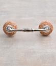 Light Brown Embossed Design Ceramic Cabinet Pull