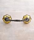 Unique Gold Metallic Glass Kitchen Cabinet Pull