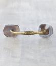 Agate Natural Gemstone Cabinet Furniture Pull - Brown and Grey Shade