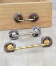 Agate Natural Gemstone Cabinet Furniture Pull - Brown and Grey Shade