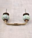 Melon Ceramic Rounded Bathroom Cabinet Pull