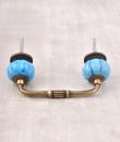 Turquoise Melon Cabinet Dresser Pull