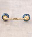 Green Color  Design Ceramic Cupboard Handle