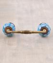 Turquoise and White Color Design Pull