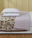  Caroline Brown Hand Screen Print Cotton Quilt