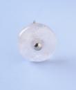 SMJK-066--White Round Agate Natural Gemstone Furniture knobs-SF