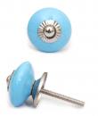BPCK-023 - Turquoise Ceramic Cabinet Knob