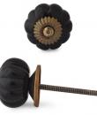BPGK-132-Brown Melon Shape Glass Knob