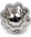 Silver Antique Metallic Glass Cabinet Knob