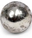 Silver Antique Metallic Glass Cabinet Knob