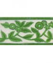 Lime green with white tile