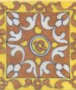 Brown and Yellow design Tile