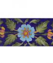 Flowers Deisgn on Blue Base Tile