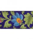 Flowers Deisgn on Blue Base Tile