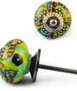 Multicolour Knob with white dots