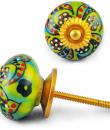 Multicolour Knob with white dots