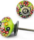 Multicolour Knob with white dots