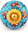 Red,Black Turquoise knob