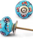 Red,Black Turquoise knob