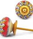 Multicolour Colour Ceramic Knob