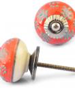 Turquoise design on Red and White knob1